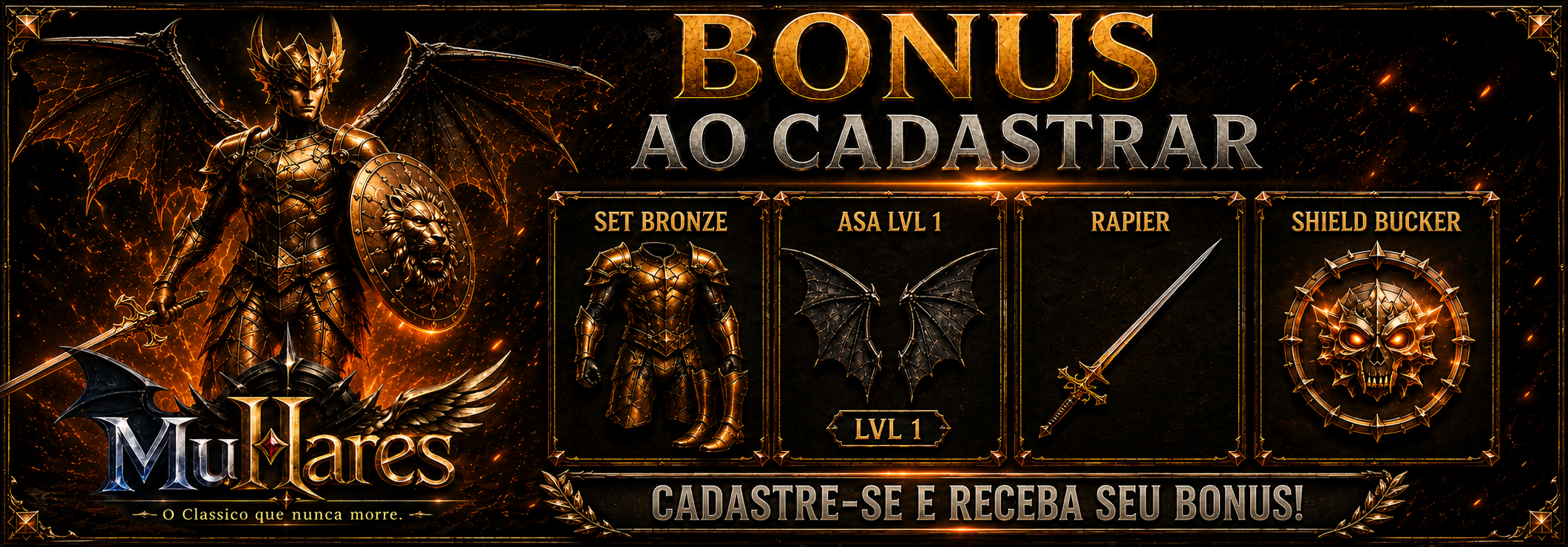 BONUS AO CADASTRAR